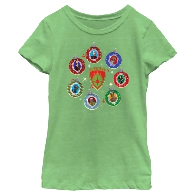 Girl's Guardians of the Galaxy Holiday Special Character Ornaments Graphic T-Shirt 
