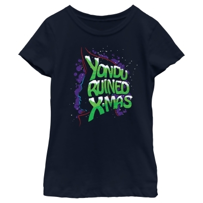 Girl's Guardians of the Galaxy Holiday Special Yondu Ruined X-Mas Graphic T-Shirt 
