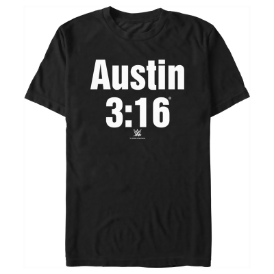 Men's WWE Stone Cold Steve Austin 3:16 White Logo Graphic T-Shirt 
