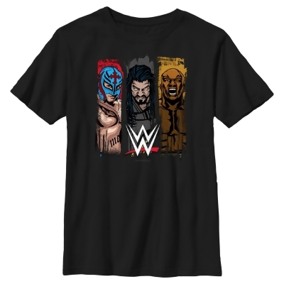 Boy's WWE Rey Mysterio Roman Reigns and Bobby Lashley Graphic T-Shirt 
