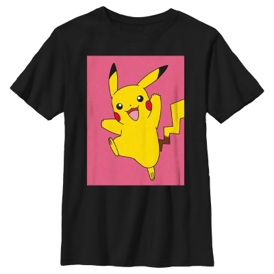 Boy's Pokemon Pikachu Happy Jump Graphic T-Shirt 