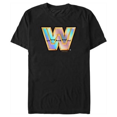 Men's WWE Wrestlemania Gold Shiny Logo Graphic T-Shirt 