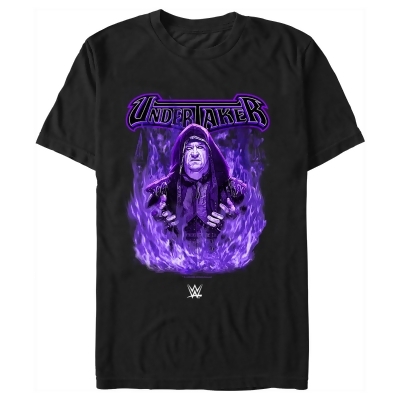 Men's WWE Undertaker Purple Flames Graphic T-Shirt 