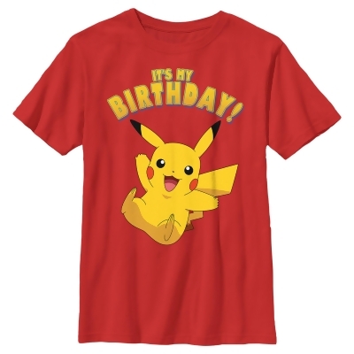 Boy's Pokemon Pikachu It's My Birthday Graphic T-Shirt 
