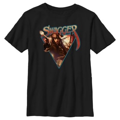 Boy's Pirates of the Caribbean: Curse of the Black Pearl Jack Sparrow Swagger Graphic T-Shirt 