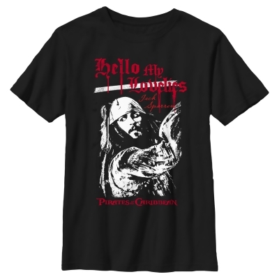 Boy's Pirates of the Caribbean: Curse of the Black Pearl Jack Sparrow Hello My Lovelies Graphic T-Shirt 