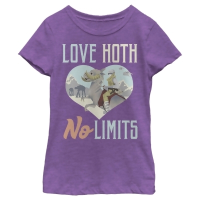 Girl's Star Wars Valentine's Day Love Hoth No Limits Graphic T-Shirt 