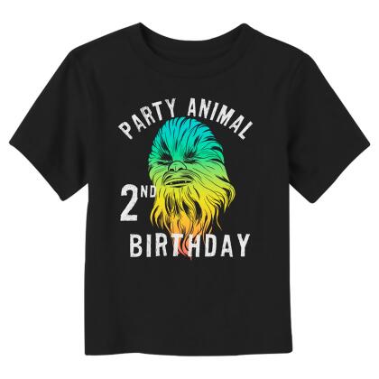 Toddler's Star Wars Chewbacca Party Animal 2nd Birthday Graphic T-Shirt
