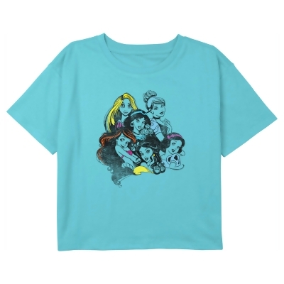 Girl's Disney Princesses Princesses Sketches Graphic T-Shirt 