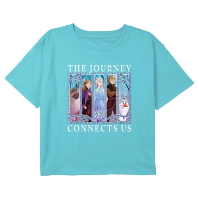 Girl's Frozen 2 The Journey Connects Us Graphic T-Shirt 
