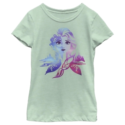 Girl's Frozen 2 Ice Art Princess Elsa Graphic T-Shirt 