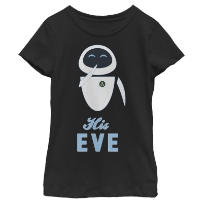 Girl's Wall-E Valentine's Day His EVE Graphic T-Shirt 