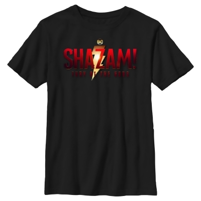 Boy's Shazam! Fury of the Gods Movie Logo Graphic T-Shirt 