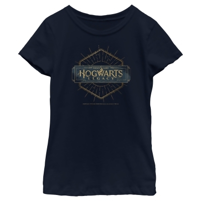 Girl's Hogwarts Legacy Small Art Deco Logo Graphic T-Shirt 