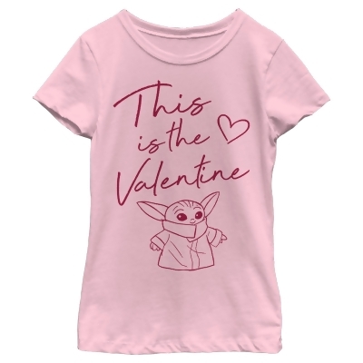 Girl's Star Wars: The Mandalorian Valentine's Day The Child Valentine Way Graphic T-Shirt 
