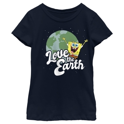 Girl's SpongeBob SquarePants Love the Earth Graphic T-Shirt 