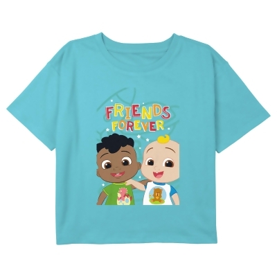 Girl's Cocomelon Friends Forever JJ and Cody Graphic T-Shirt 