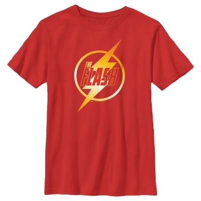 Boy's The Flash Gold Lightning Emblem Graphic T-Shirt 