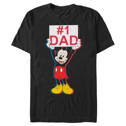 Men's Mickey & Friends Father's Day #1 Dad Graphic T-Shirt