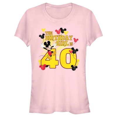 Junior's Mickey & Friends The Birthday Girl is 40 Graphic T-Shirt 