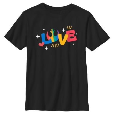 Boy's Star Wars Pride Rainbow Love Rebel Alliance Graphic T-Shirt 