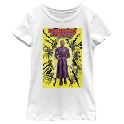 Girl's Guardians of the Galaxy Vol. 3 High Evolutionary Group Comic Book Poster Graphic T-Shirt 