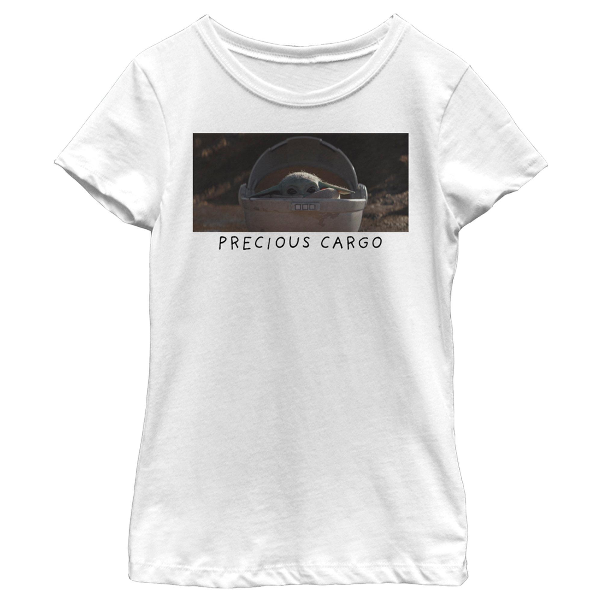 Girl's Star Wars: The Mandalorian Grogu Precious Cargo Meme Graphic T-Shirt
