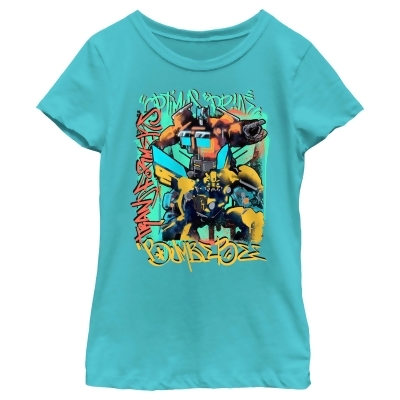 Girl's Transformers: Rise of the Beasts Graffiti Poster Graphic T-Shirt 