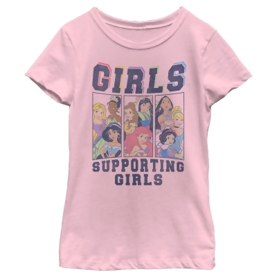 Girl's Disney Group Shot Girl Helping Girls Graphic T-Shirt 