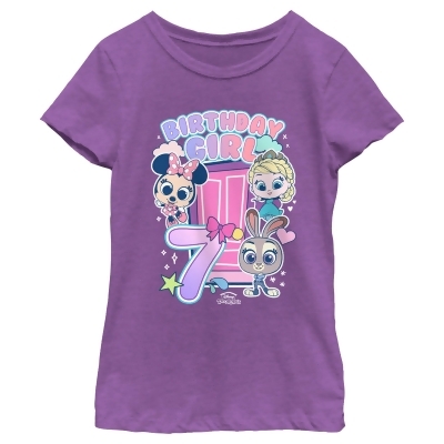Girl's Doorables Birthday Girl 7 Graphic T-Shirt 