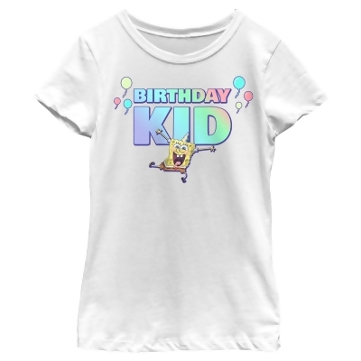 Girl's SpongeBob SquarePants Birthday Kid Graphic T-Shirt 