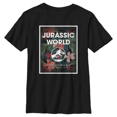 Boy's Jurassic World Tropical Poster Graphic T-Shirt 