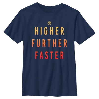 Boy's Marvel Captain Marvel Higher Further Faster Graphic T-Shirt 