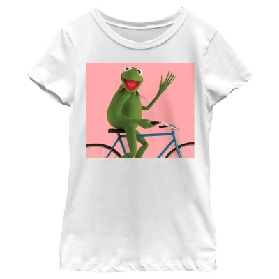 Girl's The Muppets Kermit Bike Wave Graphic T-Shirt 
