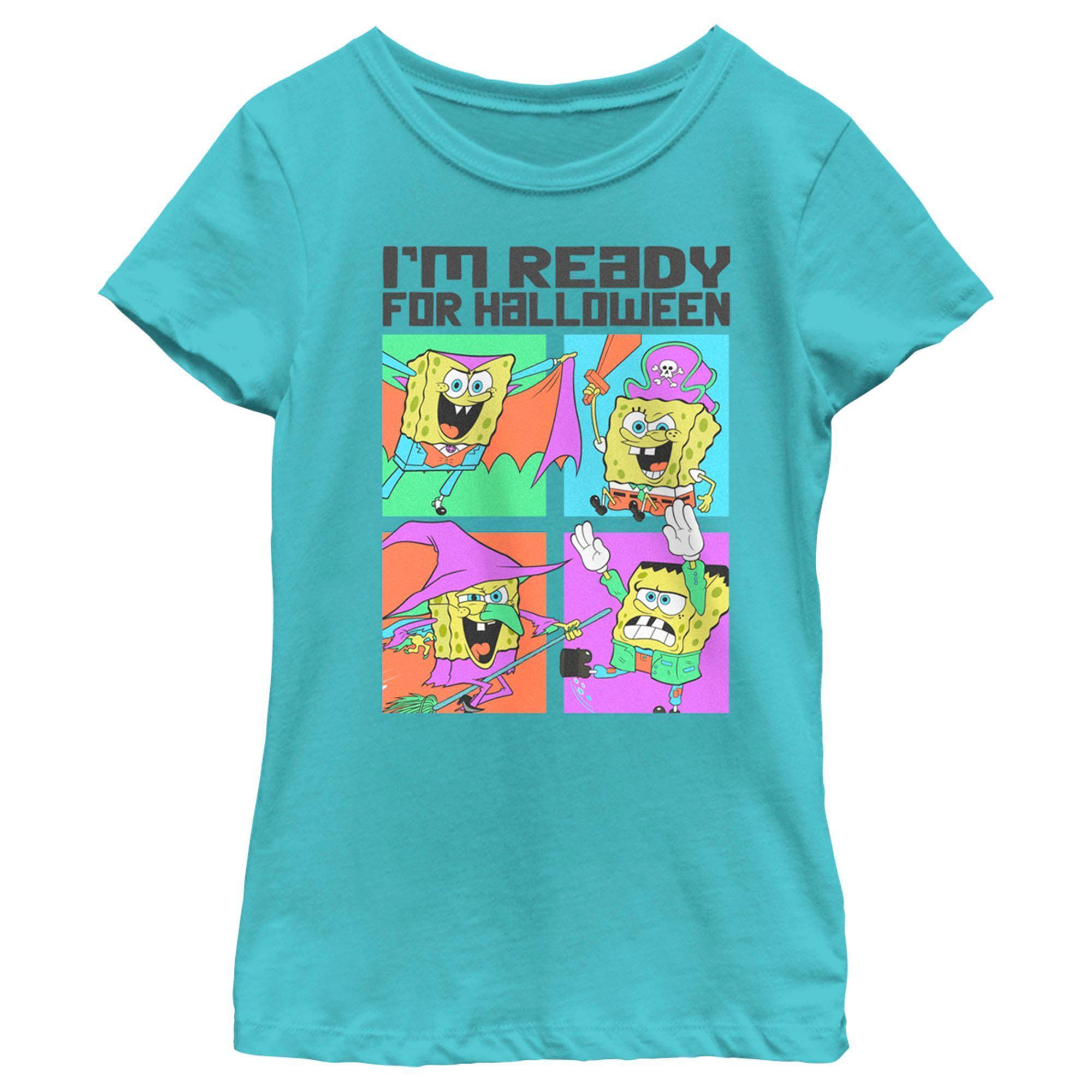 Girl's SpongeBob SquarePants I'm Ready for Halloween Graphic T-Shirt