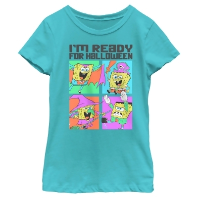 Girl's SpongeBob SquarePants I'm Ready for Halloween Graphic T-Shirt 