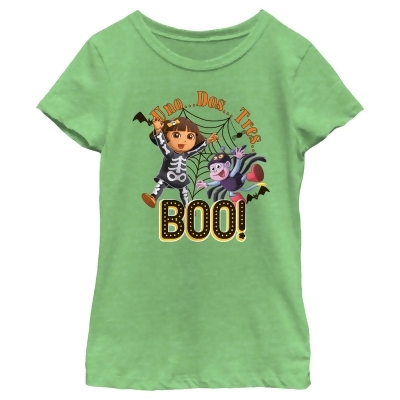 Girl's Dora the Explorer Halloween Friends Boo Graphic T-Shirt 