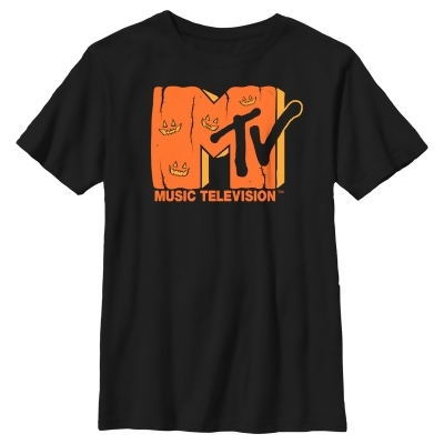 Boy's MTV Jack-o'-lantern Logo Graphic T-Shirt 