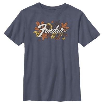 Boy's Fender Fall Leaves Logo Graphic T-Shirt 