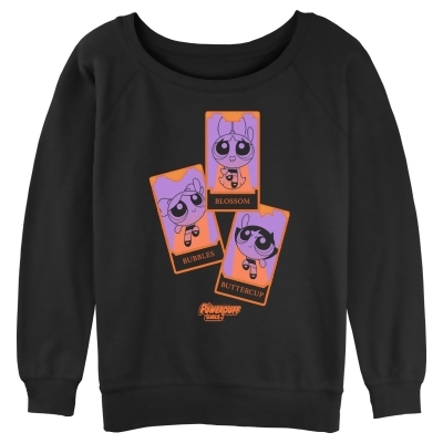 Junior's The Powerpuff Girls Halloween Tarot Cards Pullover Sweatshirt 