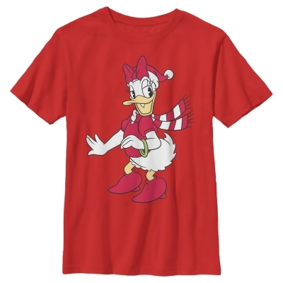 Boy's Mickey & Friends Christmas Daisy Duck Graphic T-Shirt 