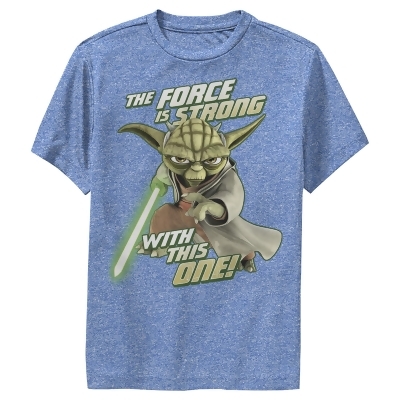Boy's Star Wars: The Clone Wars Yoda Force Is Strong Performance T-Shirt 