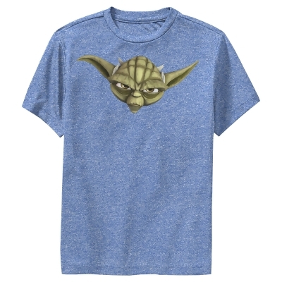 Boy's Star Wars: The Clone Wars Yoda Big Face Performance T-Shirt 