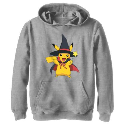 Boy's Pokemon Halloween Pikachu Magic Wand Pullover Hoodie
