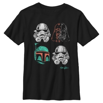 Boy's Star Wars: A New Hope Chalk Masks Graphic T-Shirt 