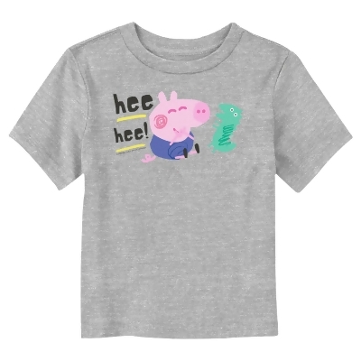 Toddler's Peppa Pig George and Mr. Dinosaur Hee Hee Graphic T-Shirt 