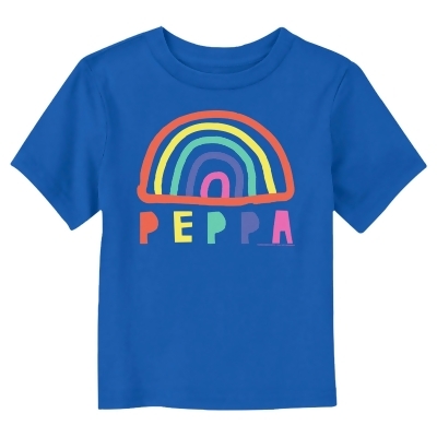 Toddler's Peppa Pig Craft Rainbow Graphic T-Shirt 