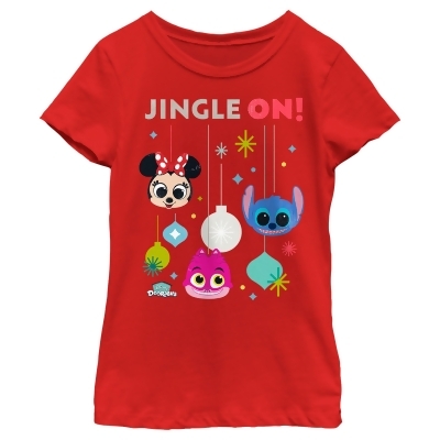 Girl's Disney Doorables Jingle On Graphic T-Shirt 