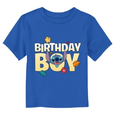 Toddler's Lilo & Stitch Tropical Birthday Boy Graphic T-Shirt 