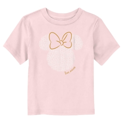 Toddler's Minnie Mouse Love Minnie Logo Graphic T-Shirt 